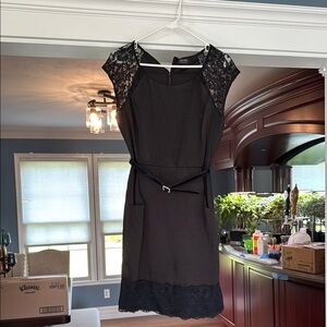 Nicole Miller Black Lace Dress